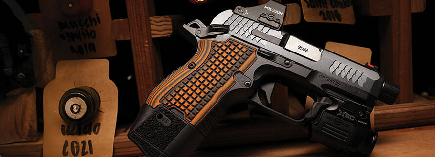 Kimber CDS9 Micro DS 1911 compact metal handgun with optics-ready slide and 15-round magazine.