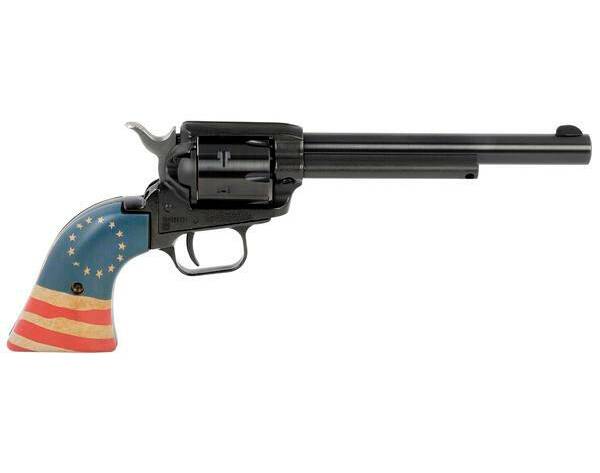 Heritage Rough Rider 22 pistol with classic cowboy design.